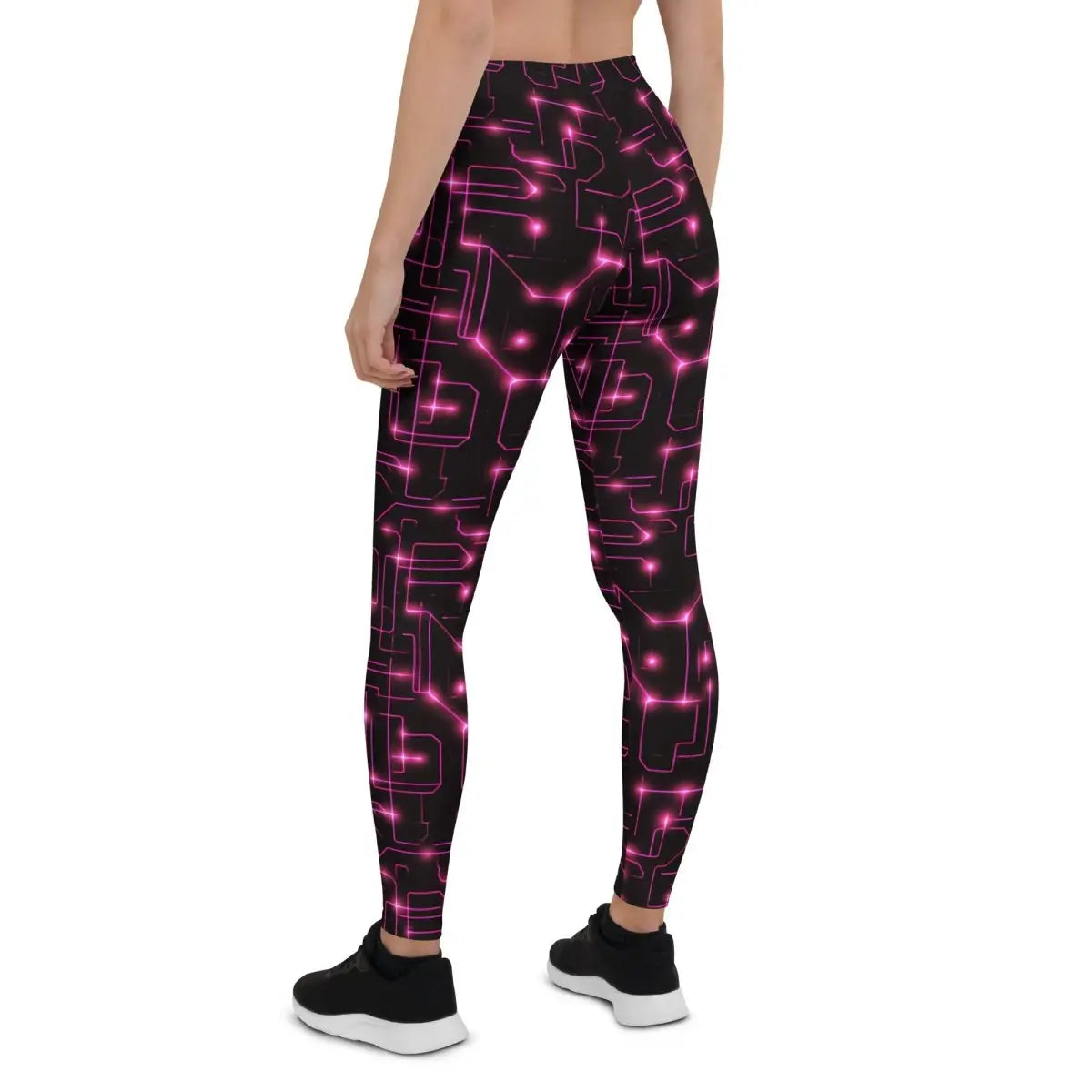 All-Over Print Pink Tron Leggings (women)