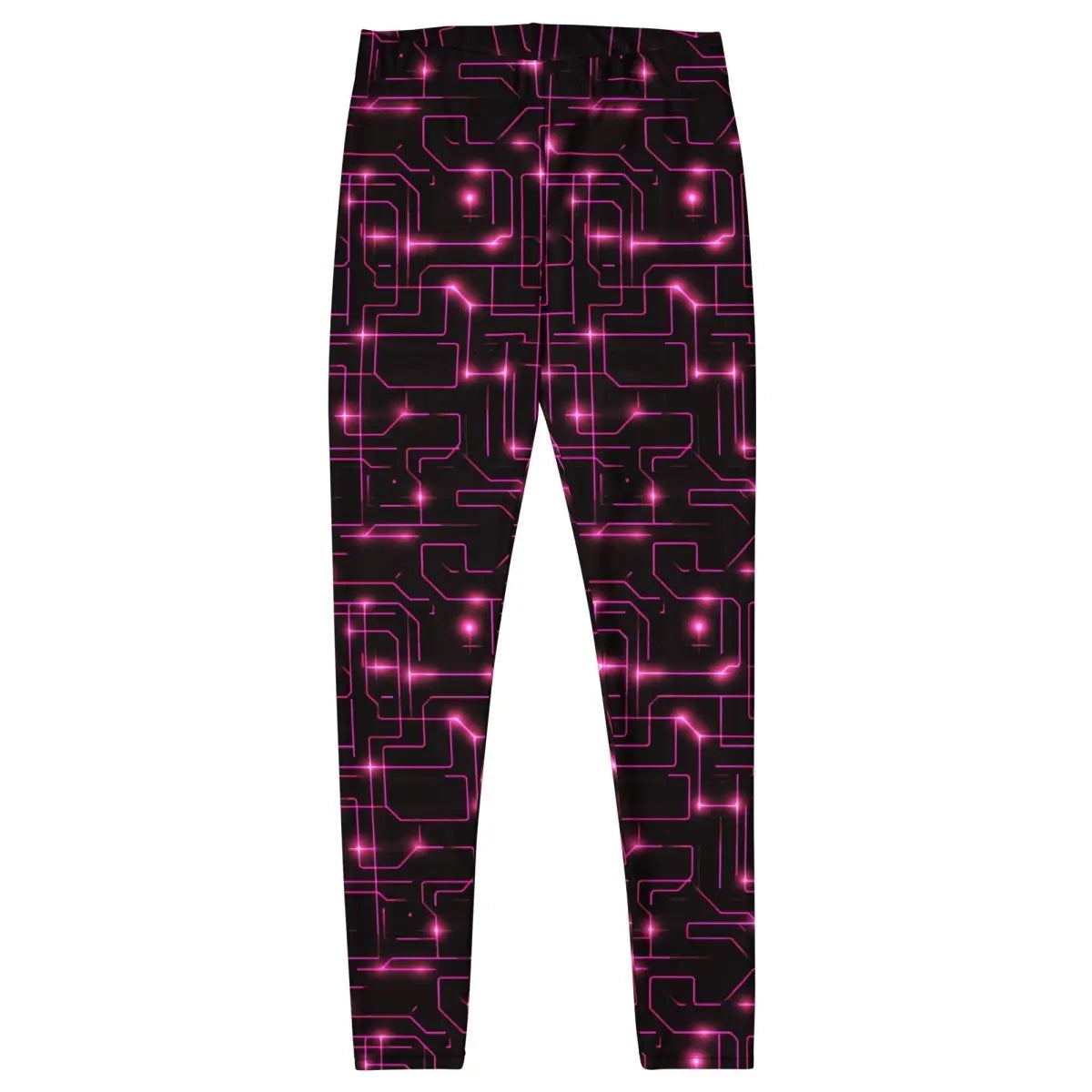 All-Over Print Pink Tron Leggings (women) - M