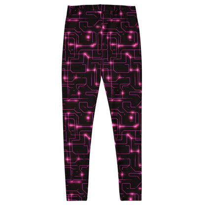 All-Over Print Pink Tron Leggings (women) - M