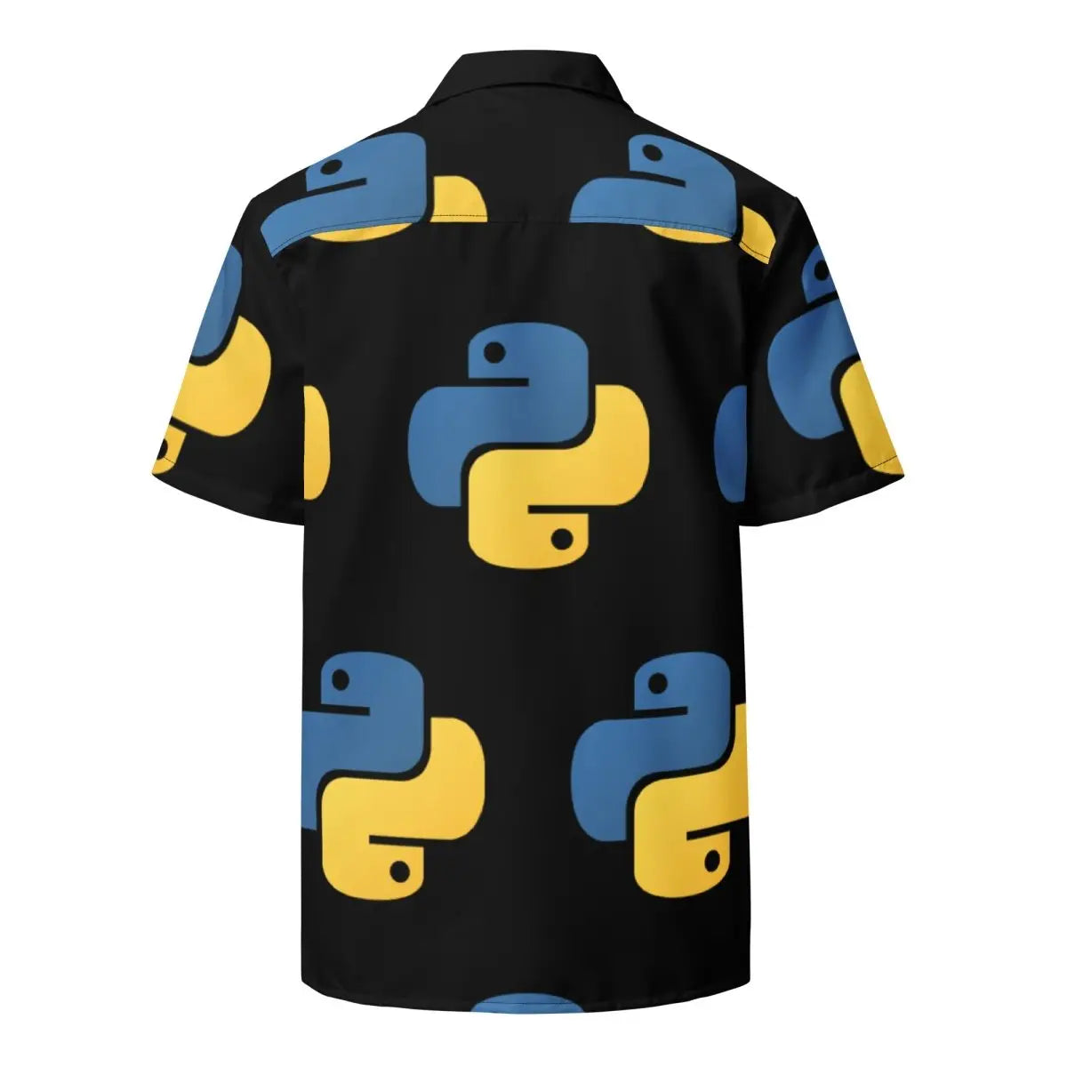 All-Over Print Python Icon Button Shirt (unisex)