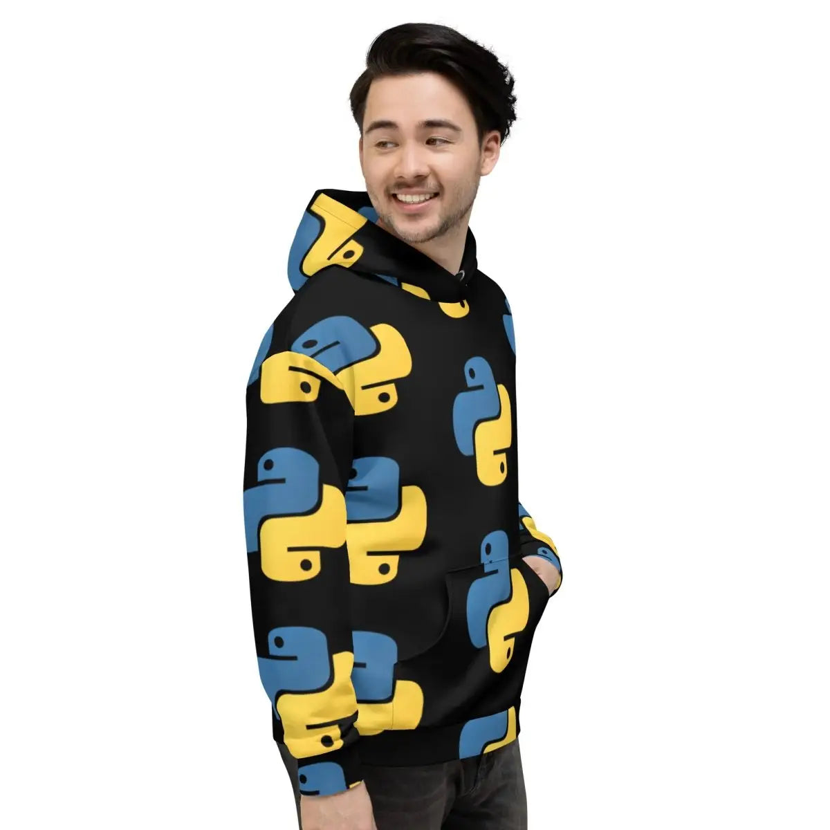 All-Over Print Python Icon Hoodie (unisex)