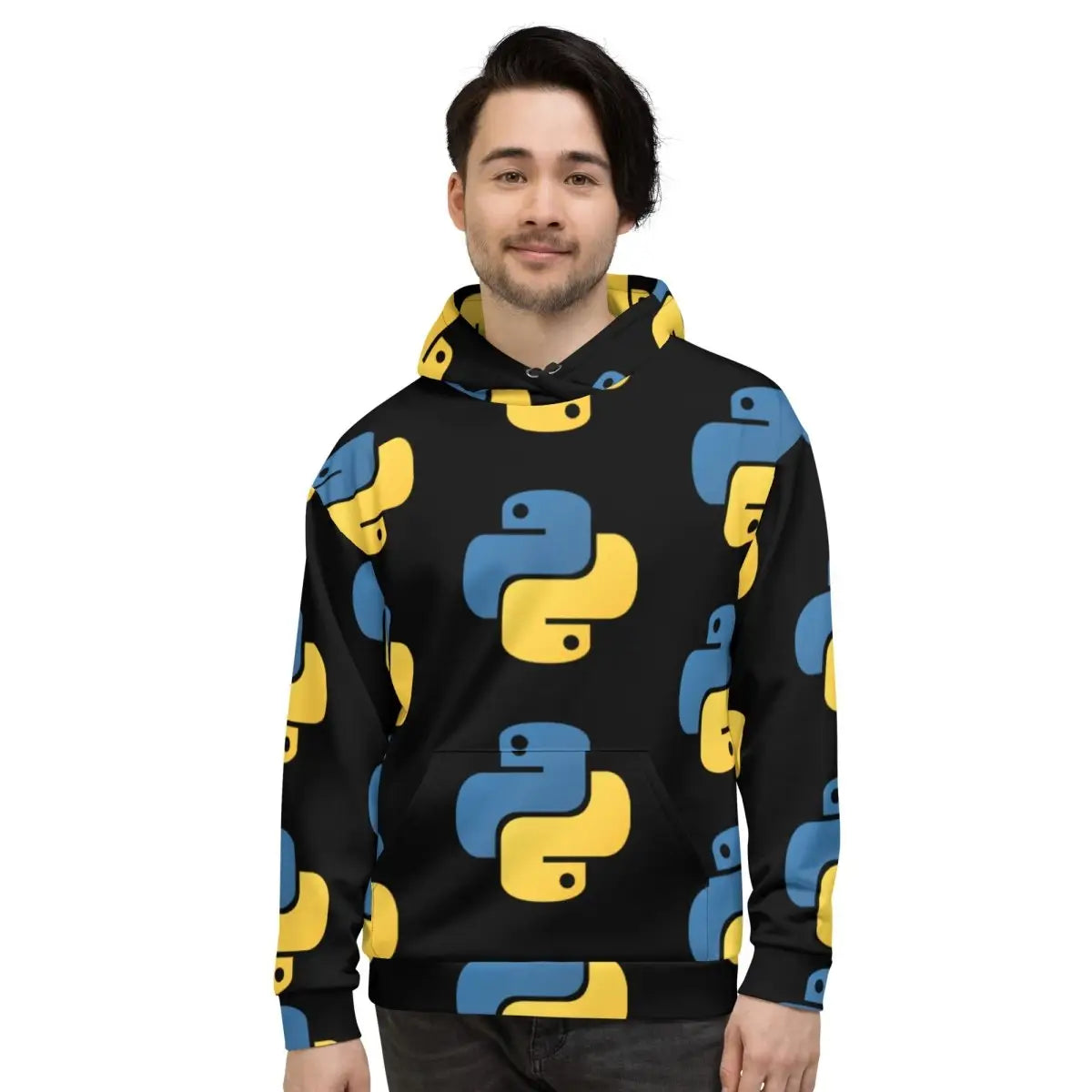 All-Over Print Python Icon Hoodie (unisex)