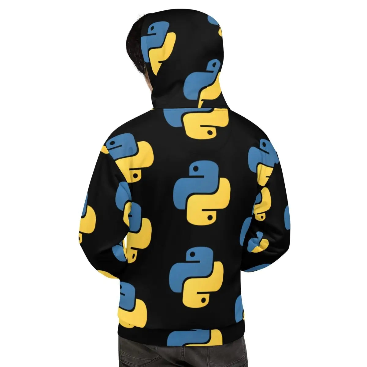 All-Over Print Python Icon Hoodie (unisex)