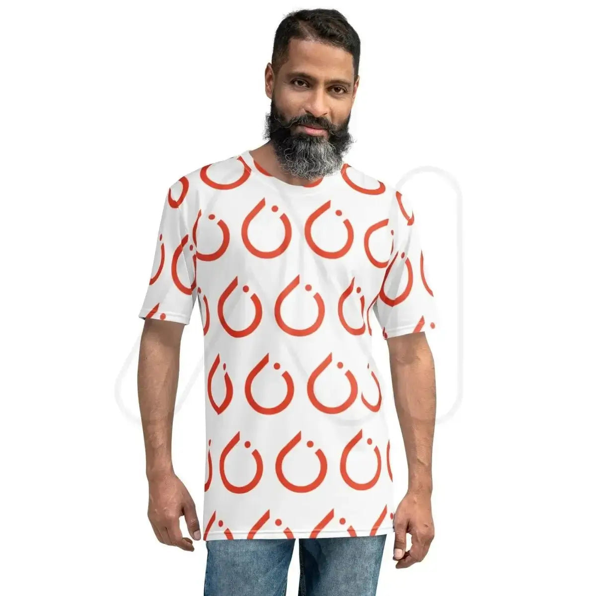 All-Over Print PyTorch Icon White T-Shirt (men)