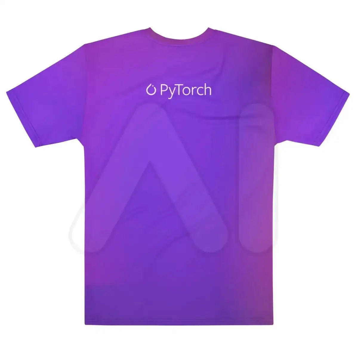 All-Over Print PyTorch White Logo T-Shirt (men)