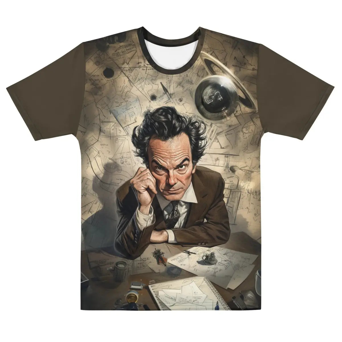 Richard Feynman Cartoon T-Shirt (men) - M