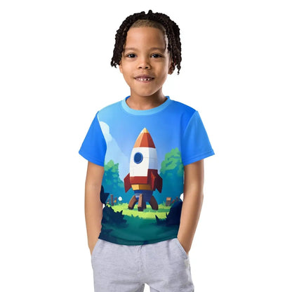 All-Over Print Rocket T-Shirt (children)