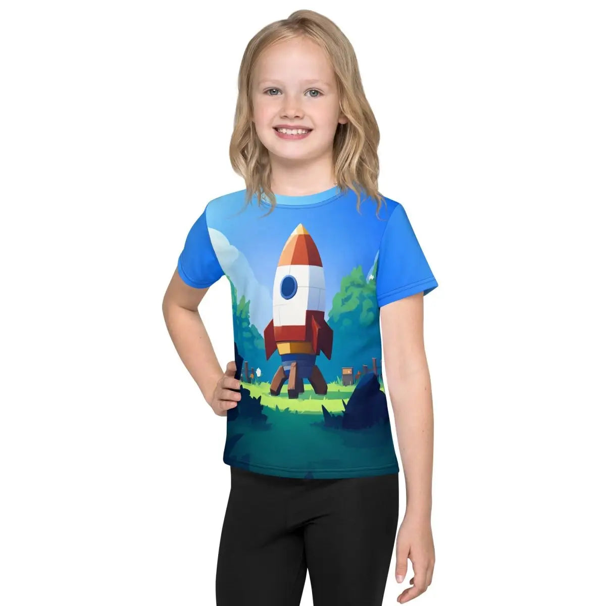 All-Over Print Rocket T-Shirt (children)