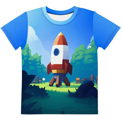 All-Over Print Rocket T-Shirt (children) - 2T