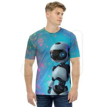 All-Over Print Social Robot Hero T-Shirt (men)