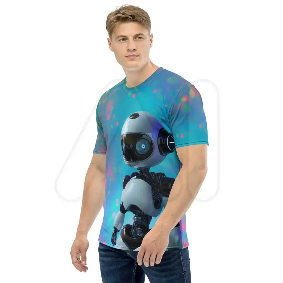 All-Over Print Social Robot Hero T-Shirt (men)