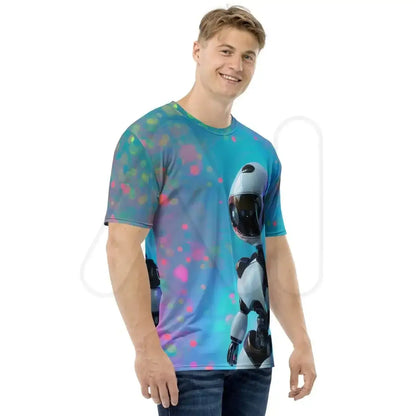 All-Over Print Social Robot Hero T-Shirt (men)