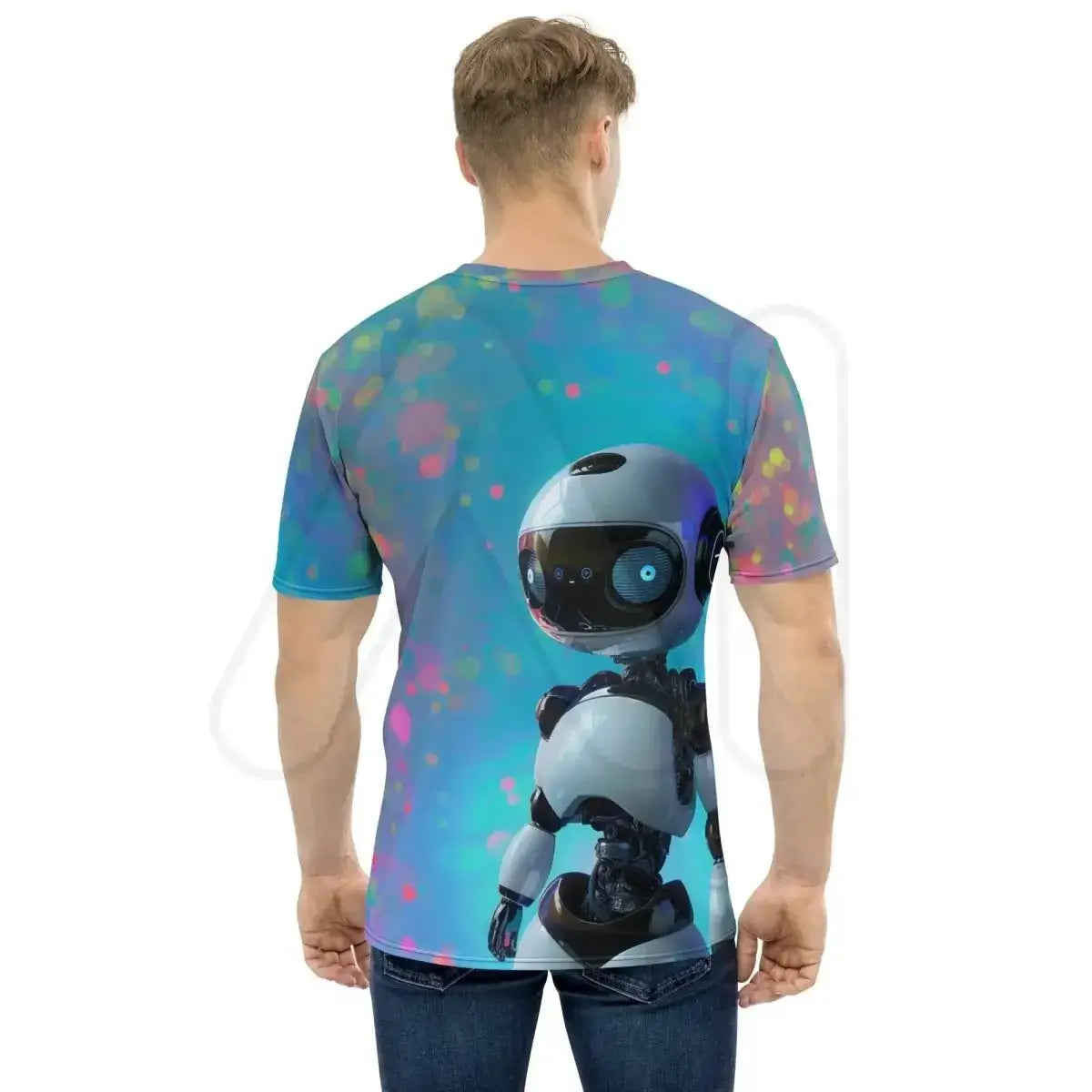 All-Over Print Social Robot Hero T-Shirt (men)