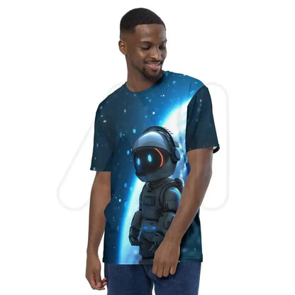 All-Over Print Space Robot Hero T-Shirt (men)