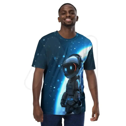 All-Over Print Space Robot Hero T-Shirt (men)