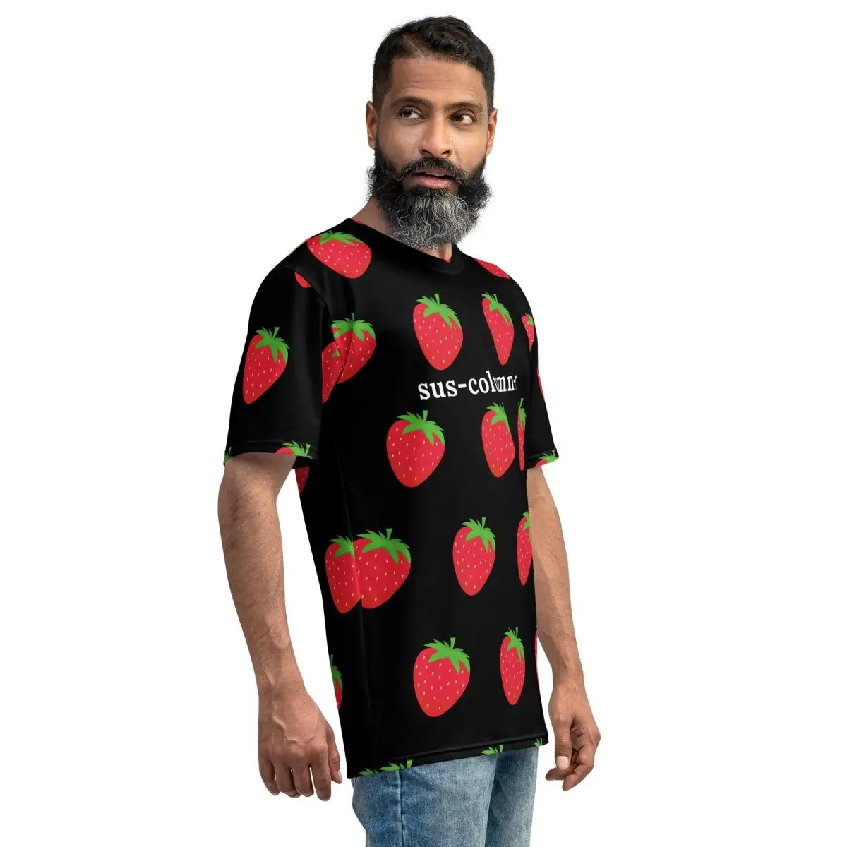 All-Over Print sus-column-r Strawberries T-Shirt (men)