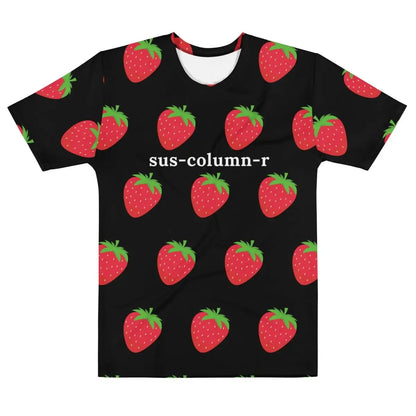 All-Over Print sus-column-r Strawberries T-Shirt (men) - M