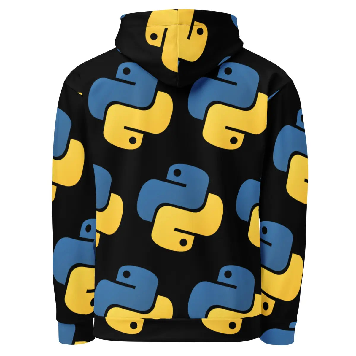 All-Over Print Tilted Python Icon Hoodie (unisex)