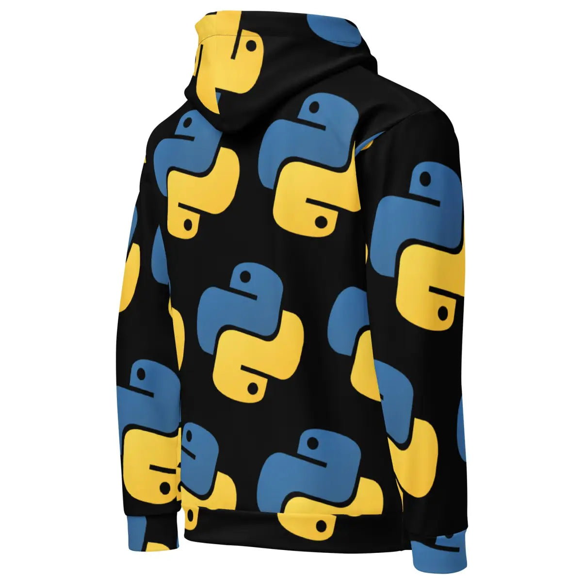 All-Over Print Tilted Python Icon Hoodie (unisex)