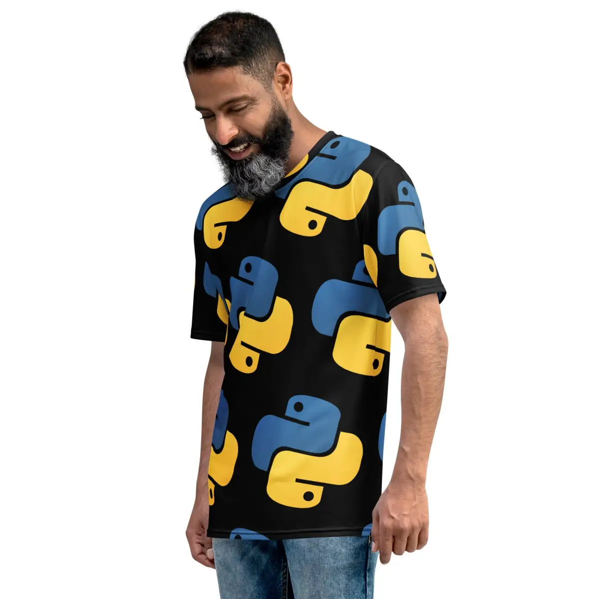 All-Over Print Tilted Python Icon T-Shirt (men)