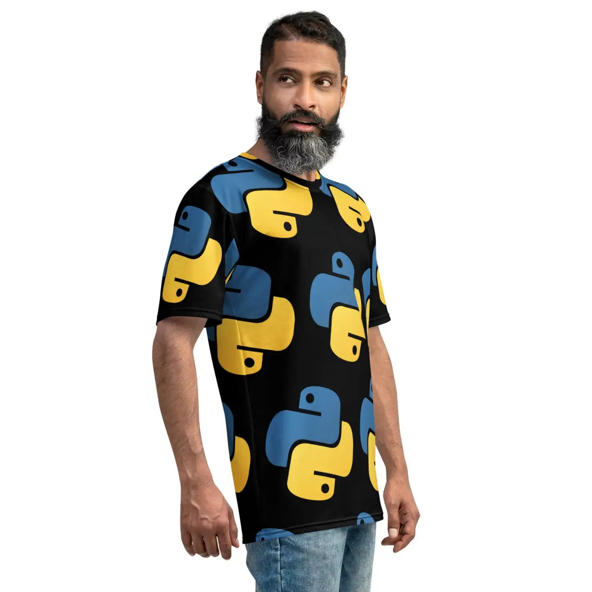 All-Over Print Tilted Python Icon T-Shirt (men)