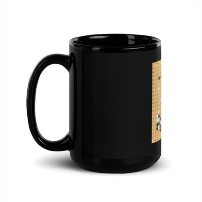 AlphaGo vs Lee Sedol Game 2 Move 37 Black Glossy Mug