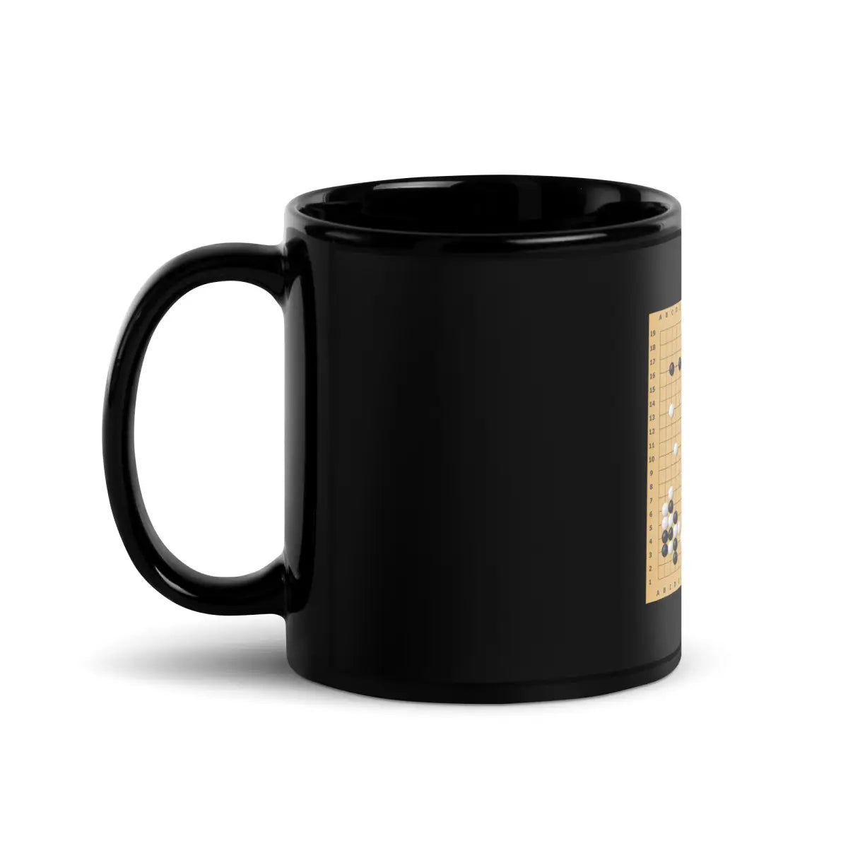 AlphaGo vs Lee Sedol Game 2 Move 37 Black Glossy Mug