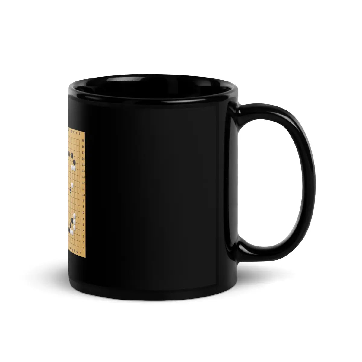 AlphaGo vs Lee Sedol Game 2 Move 37 Black Glossy Mug