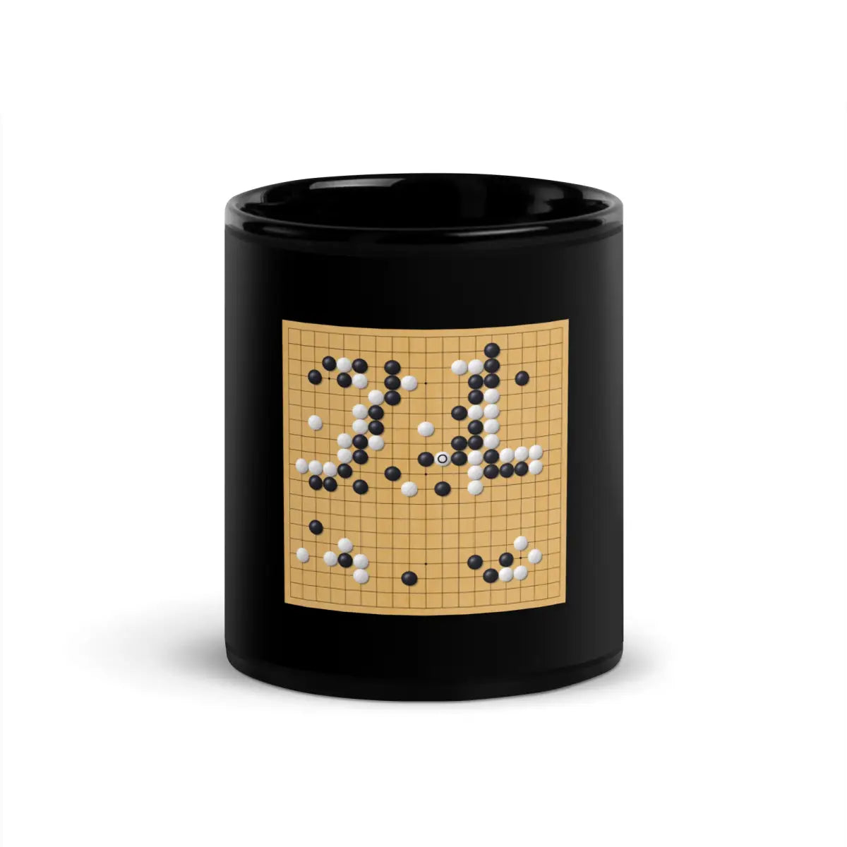 AlphaGo vs Lee Sedol Game 4 ’Good Move’ 78 Black Glossy Mug - 11 oz