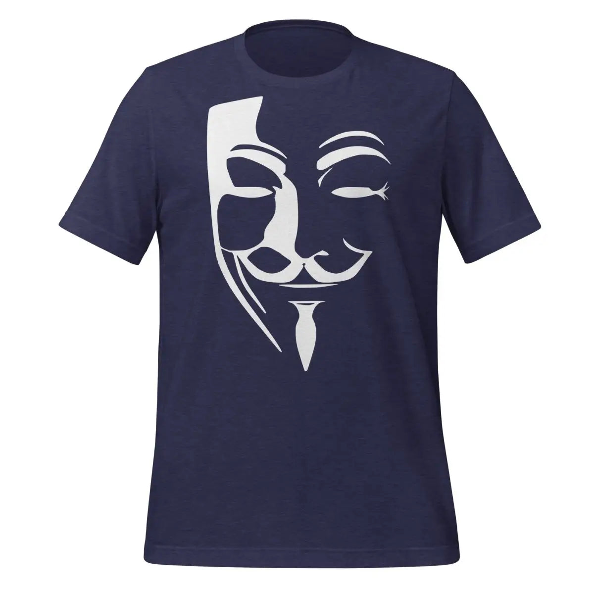 Anonymous Mask T-Shirt (unisex) - Heather Midnight Navy / M