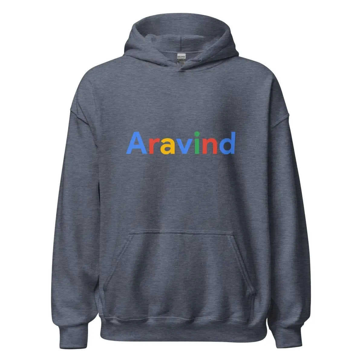 Aravind Search Logo Hoodie (unisex) - Heather Sport Dark Navy / M