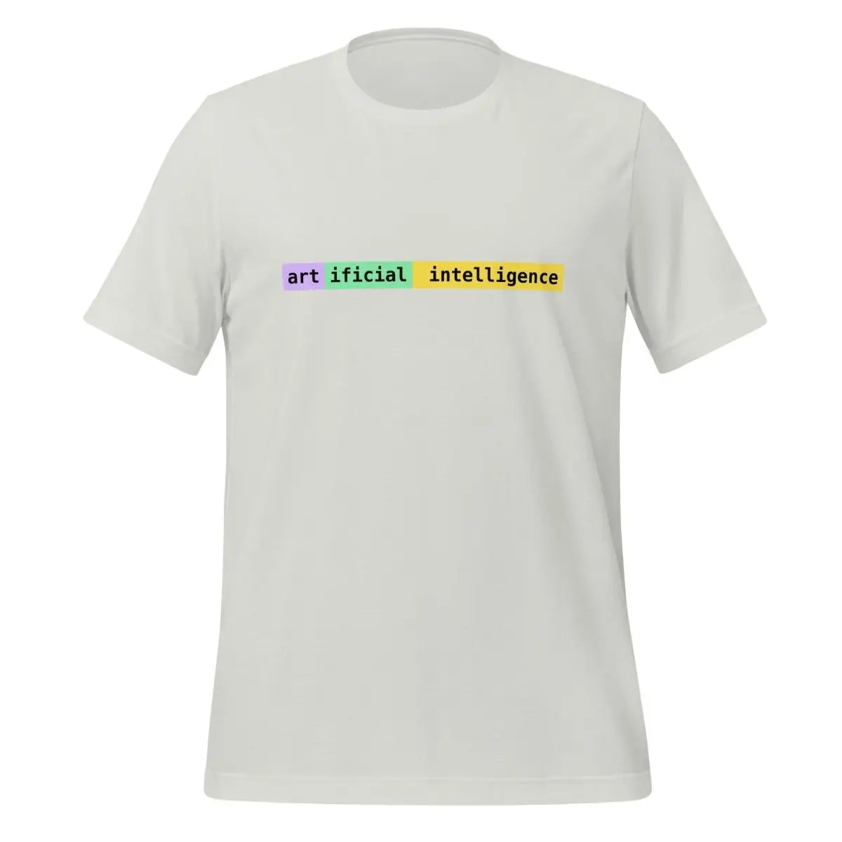 artificial intelligence Tokens T-Shirt (unisex) - Silver / M