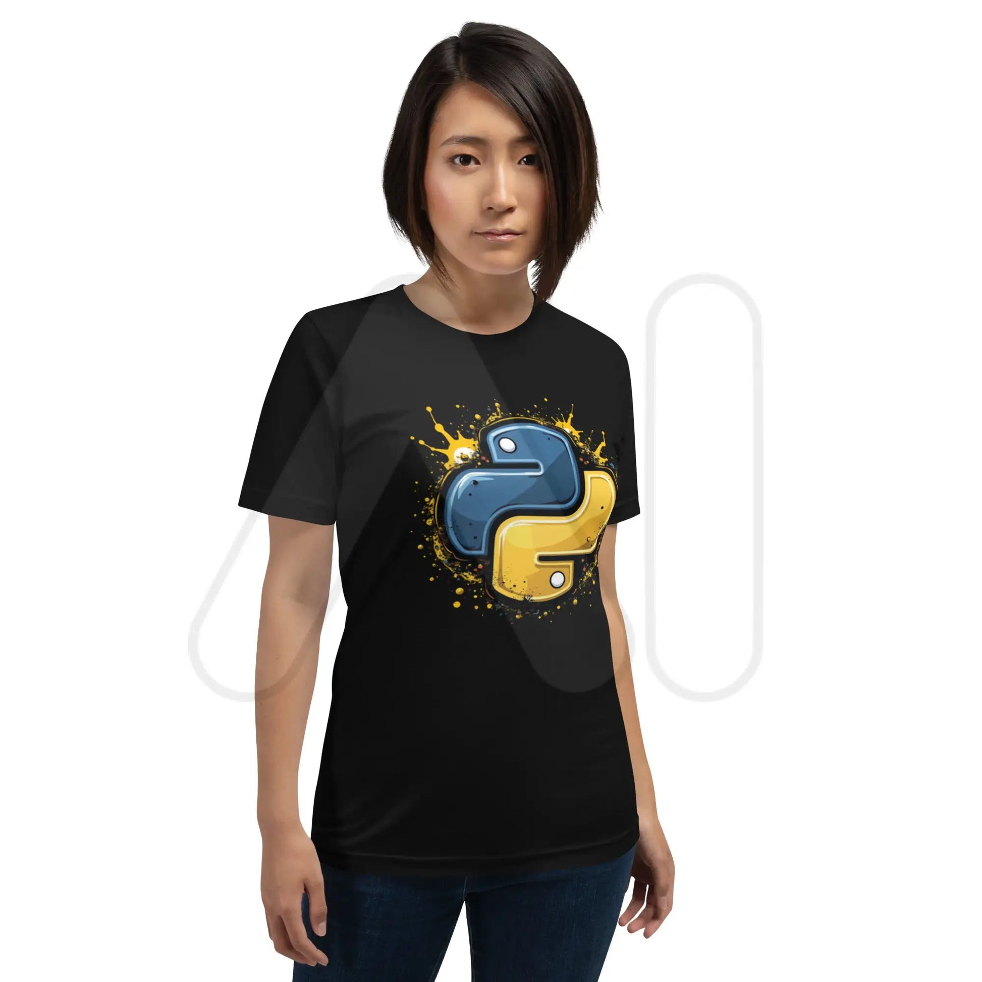 Artistic Python Icon T-Shirt 3 (unisex)