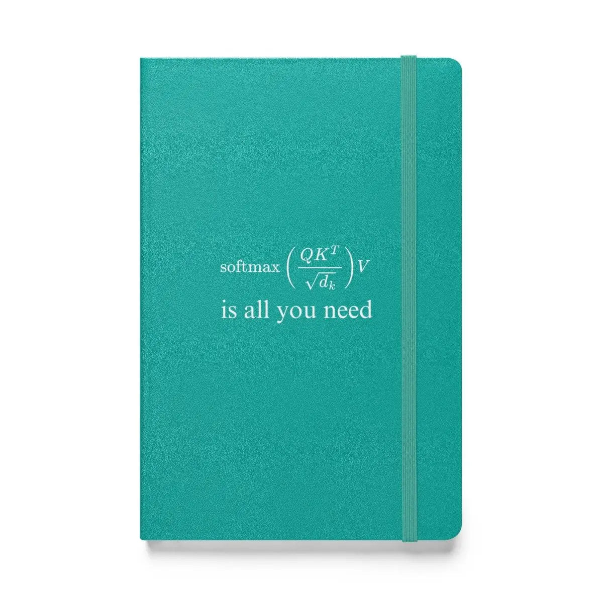 Attention is All You Need Hardcover Bound Notebook - Turquoise