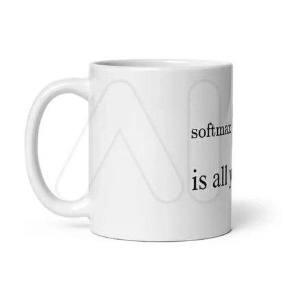 Attention is All You Need White Glossy Mug