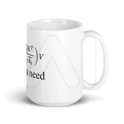 Attention is All You Need White Glossy Mug