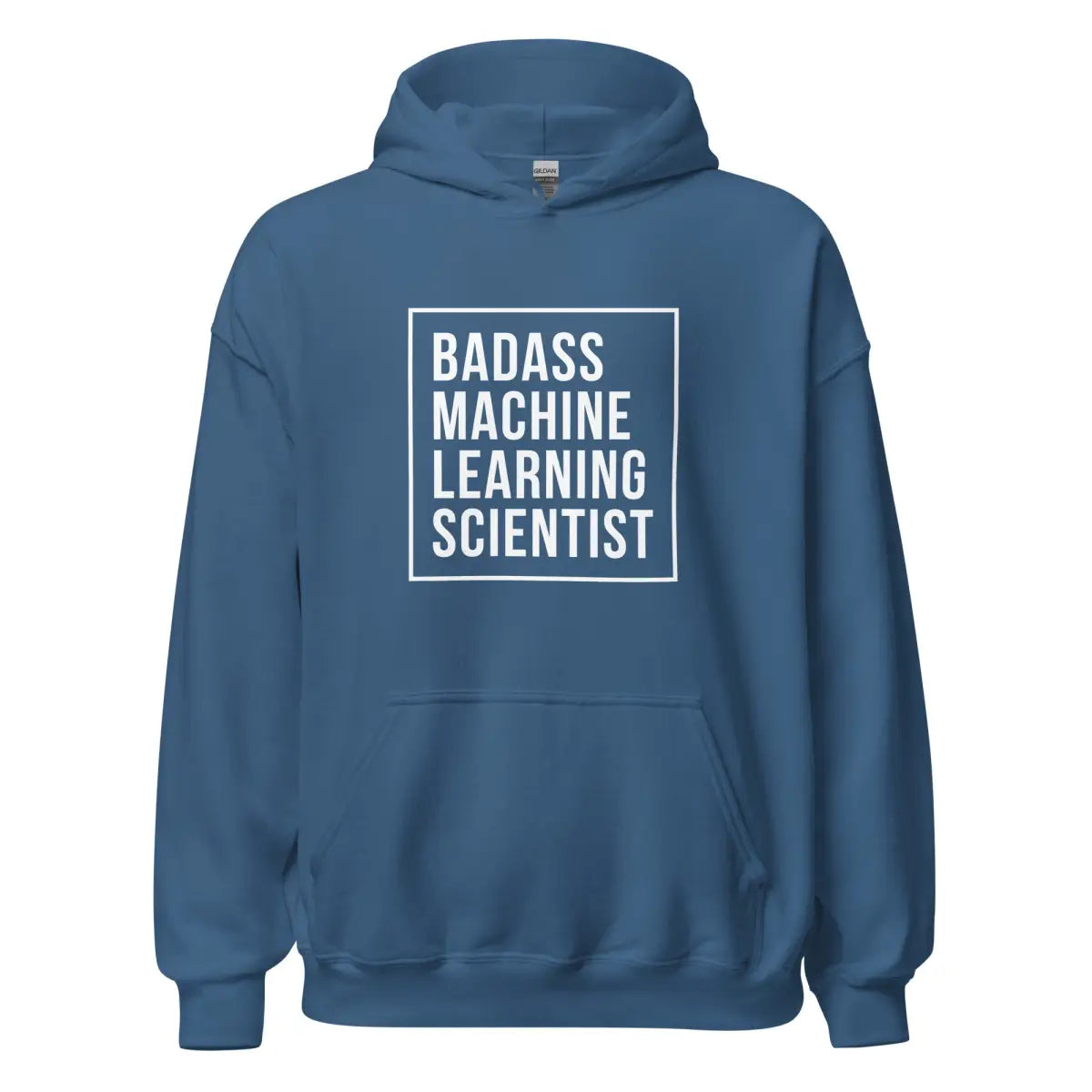 Badass Machine Learning Scientist Hoodie (unisex) - Indigo Blue / M