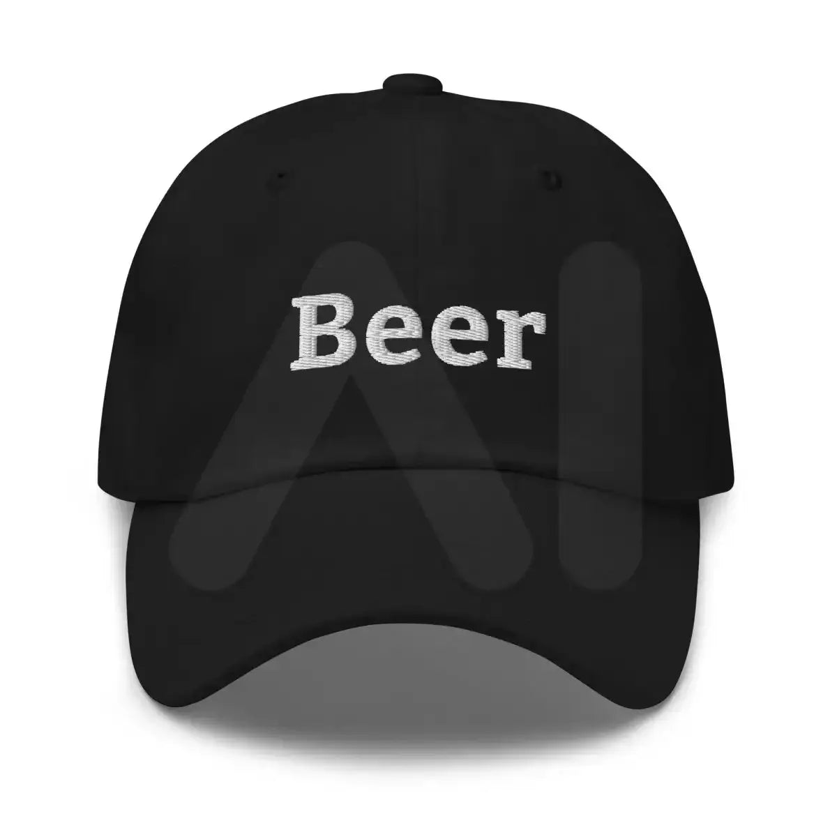 Beer Embroidered Cap - Black