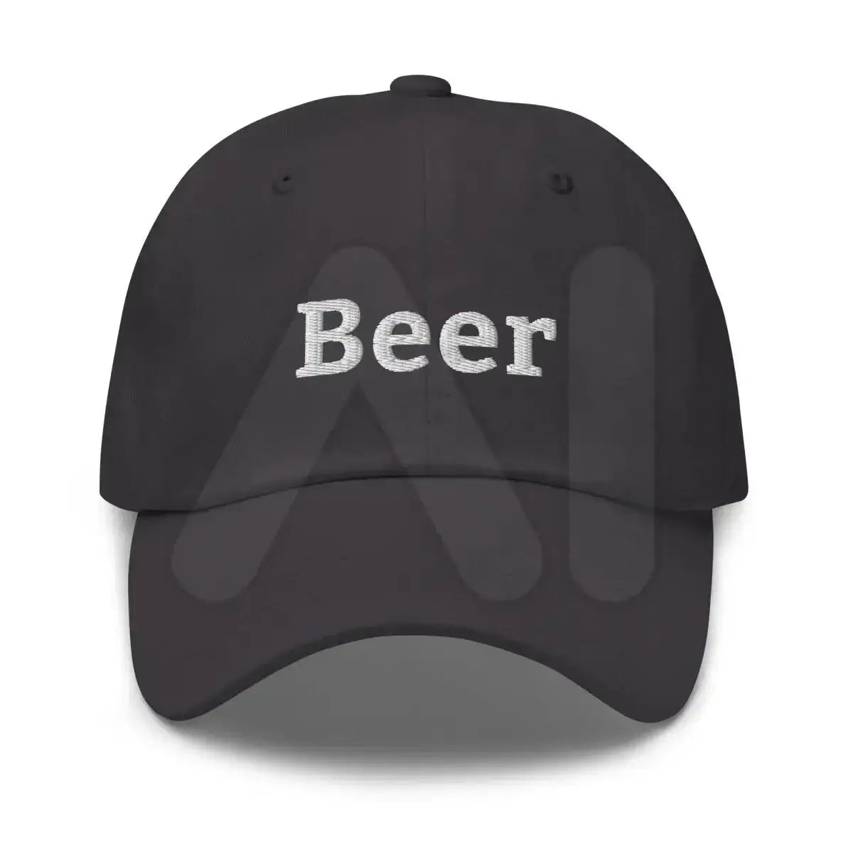 Beer Embroidered Cap - Dark Grey