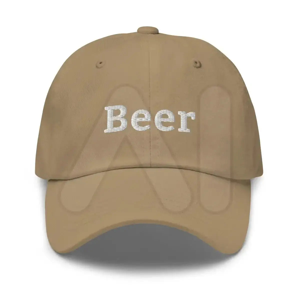 Beer Embroidered Cap - Khaki