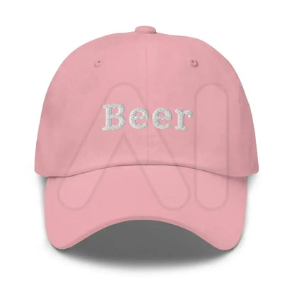 Beer Embroidered Cap - Pink