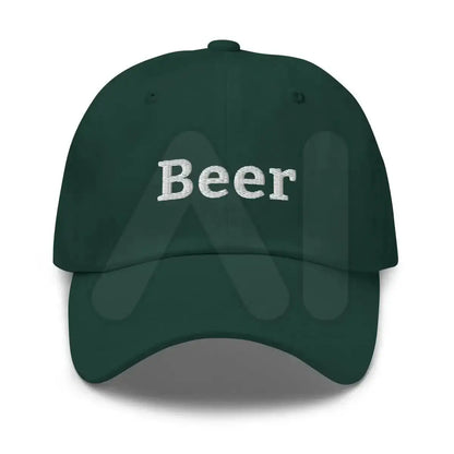 Beer Embroidered Cap - Spruce