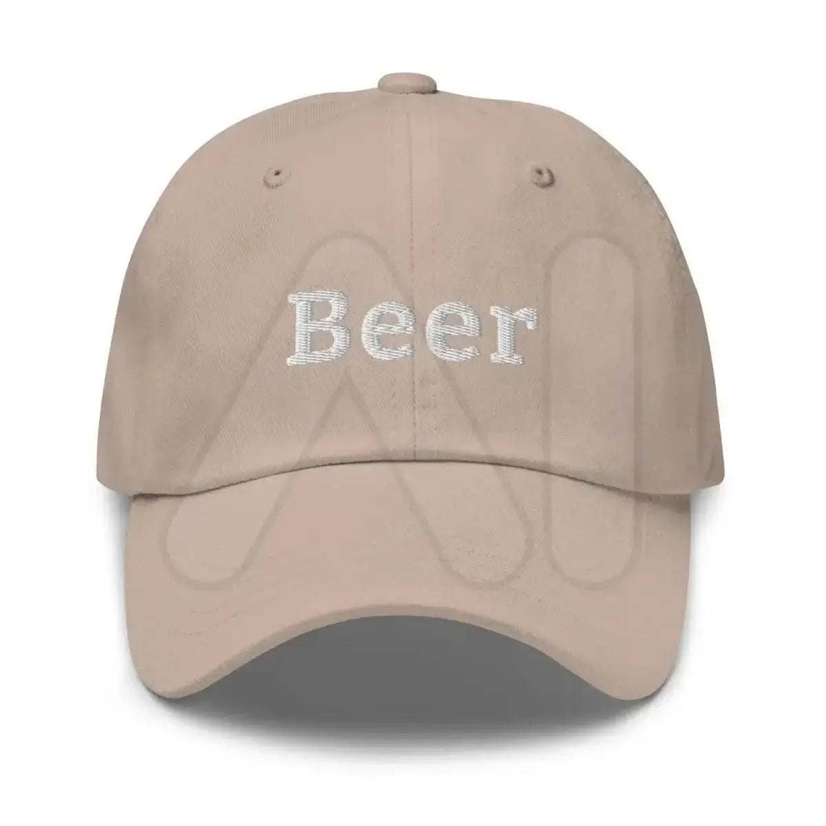 Beer Embroidered Cap - Stone