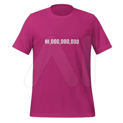 AI Billion T-Shirt (unisex) - Berry / M