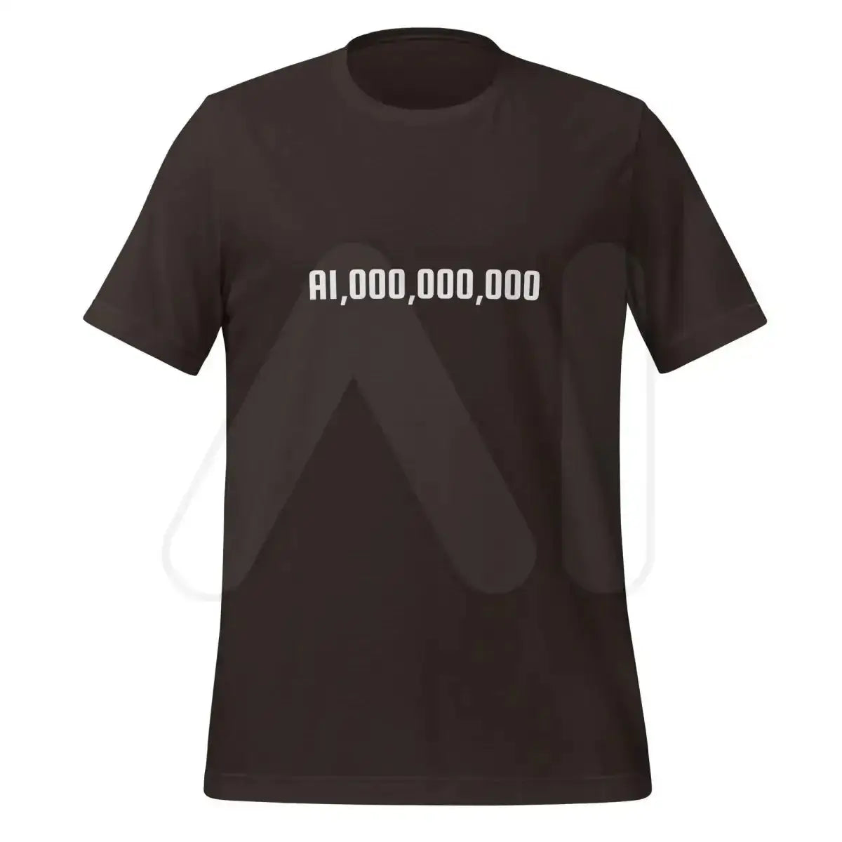 The Ai Billion T-shirt (unisex) Brown / m.