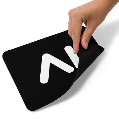 Black AI Logo Mouse Pad