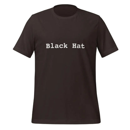 Black Hat T-Shirt (unisex) - Brown / M