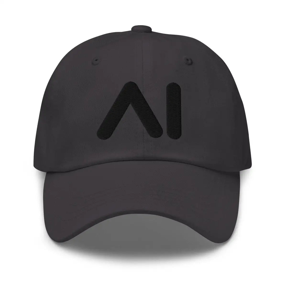 AI Black Logo Cap - Dark Grey