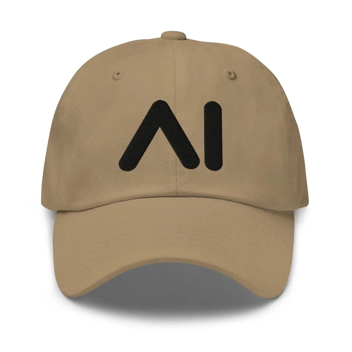 AI Black Logo Cap - Khaki