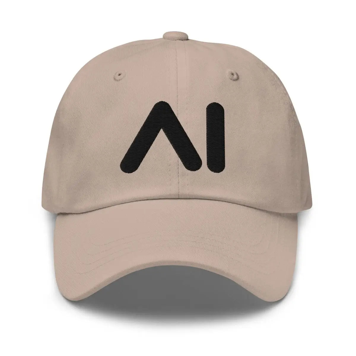 AI Black Logo Cap - Stone